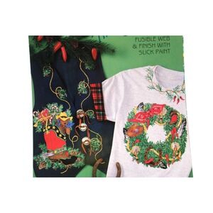 VTG Daisy Kingdom Christmas Applique Panel 90s Cowboy Buckaroo  #6981